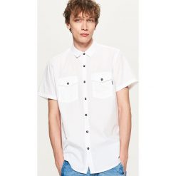 Koszula z krótkim rękawem - Biały. Koszule marki Cropp. Za 49.99 zł.