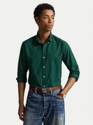 Polo Ralph Lauren Koszula 710805564518 Zielony ciemny Regular Fit. Zielone koszule Polo Ralph Lauren, m, bez wzorów, z bawełny, bez kołnierzyka, bez ramiączek. Za 689.99 zł.