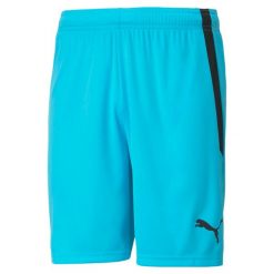 Spodenki sportowe męskie Puma Teamliga. Niebieskie krótkie spodenki sportowe Puma, m, bez wzorów, z materiału. Za 79.99 zł.
