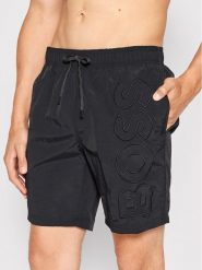Boss Szorty kąpielowe Whale 50469329 Czarny Regular Fit. Czarne kąpielówki Boss, l, bez wzorów, z syntetyku. Za 189.99 zł.