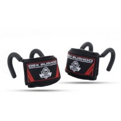 Haki treningowe do martwego ciągu drążka DBX Bushido DBD-G-1. Czarne paski DBX BUSHIDO, bez wzorów, sportowe. Za 40.99 zł.