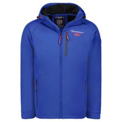 Geographical Norway TAKITO Softshell męski MEN 009, błękit królewski. Niebieskie kurtki przeciwdeszczowe Geographical Norway, m, bez wzorów, z elastanu. Za 209.00 zł.