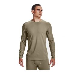 Koszulka termoaktywna męska Under Armour Tactical Crew CGI Base. Brązowe bielizna termoaktywna Under Armour, m, bez wzorów, bez ramiączek, do biegania. Za 169.99 zł.