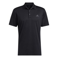 Performance Primegreen Polo Shirt. Czarne koszulki polo sportowe Adidas, l, bez wzorów, bez kołnierzyka, bez ramiączek, na golfa. W wyprzedaży za 190.00 zł.