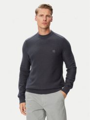BOSS Sweter Arion 50527584 Granatowy Regular Fit. Niebieskie swetry rozpinane Boss, m, bez wzorów, z bawełny, bez kołnierzyka, bez ramiączek. Za 599.99 zł.