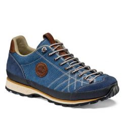 Buty turystyczne męskie LOMER Bio Naturale Canvas. Czarne buty turystyczne LOMER, bez wzorów, bez zapięcia, trekkingowe. Za 399.99 zł.