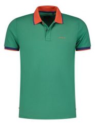 NEW ZEALAND AUCKLAND Koszulka polo w kolorze zielonym rozmiar: XL. Zielone koszulki polo New Zealand Auckland, xl, bez wzorów, z bawełny, bez kołnierzyka, bez ramiączek. Za 109.95 zł.