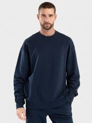 Siroko Bluza "Bluemarine" w kolorze granatowym rozmiar: L. Niebieskie bluzy SIROKO, l, bez wzorów, bez kaptura. Za 115.24 zł.
