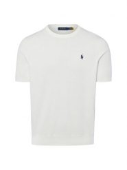 Polo Ralph Lauren Męska koszula z dzianiny Mężczyźni Bawełna (100%) biały jednolity, XXL. Białe koszule Polo Ralph Lauren, m, bez wzorów, z bawełny, bez kołnierzyka, bez ramiączek. Za 769.95 zł.
