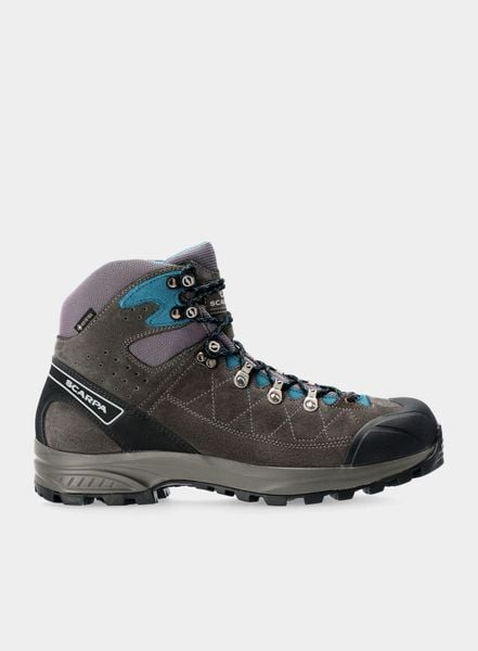 Buty trekkingowe męskie Scarpa Kailash Trek GTX. Niebieskie buty turystyczne Scarpa, bez wzorów, z gore-texu, za kostkę, bez zapięcia, trekkingowe, gore-tex. Za 930.59 zł.