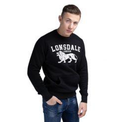 Bluza z okrągłym dekoltem Lonsdale Kersbrook. Czarne bluzy Lonsdale, m, bez wzorów, bez kaptura. Za 164.50 zł.