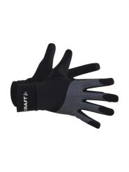 Craft ADV Lumen Fleece Glove – Biegowe rękawiczki z odblaskami na zimę – Black. Czarne rękawiczki Craft, na zimę, bez wzorów, z elastanu. Za 153.50 zł.