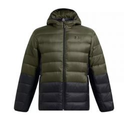 Kurtka puchowa Under Armour Legend. Czarne kurtki Under Armour, s, bez wzorów, z dzianiny, bez kaptura. Za 728.15 zł.