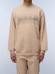 Napapijri Bluza w kolorze beżowym rozmiar: S. Brązowe bluzy Napapijri, s, bez wzorów, bez kaptura. Za 150.37 zł.
