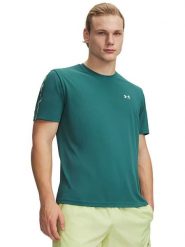 Under Armour Koszulka funkcyjna w kolorze morskim rozmiar: L. Niebieskie t-shirty sportowe Under Armour, bez wzorów, z materiału, bez ramiączek, outdoorowe. Za 91.99 zł.