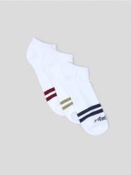Skarpetki frotte 3 pack - kremowy. Białe skarpety Sinsay, bez wzorów. Za 12.99 zł.