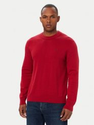 Calvin Klein Jeans Sweter LV04RH325G Czerwony Regular Fit. Czerwone swetry rozpinane Calvin Klein Jeans, m, bez wzorów, z bawełny, bez kołnierzyka, bez ramiączek. Za 369.99 zł.