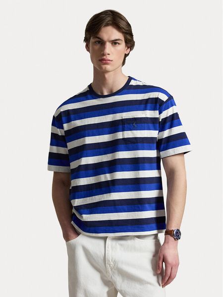 Polo Ralph Lauren T-Shirt 710B19240001 Kolorowy Regular Fit. Koszulki polo Polo Ralph Lauren, m, bez wzorów, z bawełny, bez kołnierzyka, bez ramiączek. Za 599.99 zł.
