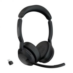 Jabra 25599-989-899 słuchawki/zestaw słuchawkowy Bezprzewodowy Opaska na głowę Biuro/centrum telefoniczne Bluetooth Podstawka do ładowania Czarny. Czarne słuchawki bezprzewodowe Jabra. Za 859.99 zł.