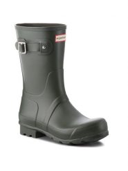 Hunter Kalosze Original Short MFS9000RMA Zielony. Zielone śniegowce Hunter, z kauczuku, bez zapięcia. Za 289.99 zł.