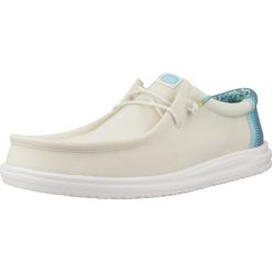 Buty HEY DUDE WALLY H2O SURF Biały. Białe buty turystyczne Hey dude, bez wzorów, z tkaniny, bez zapięcia, trekkingowe. Za 263.99 zł.