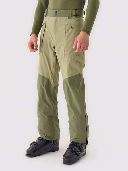 4F Spodnie narciarskie w kolorze zielonym rozmiar: S. Zielone spodnie narciarskie i snowboardowe 4F, m, bez wzorów, narciarskie. Za 196.24 zł.