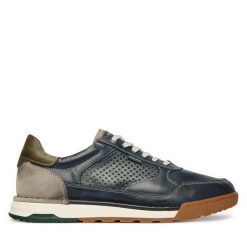 Półbuty Pikolinos. Niebieskie eleganckie półbuty Pikolinos, bez wzorów, bez obcasa, bez zapięcia. Za 639.99 zł.