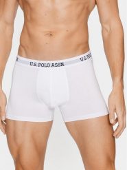 U.S. Polo Assn. Bokserki 80450 Biały. Białe bokserki U.S. Polo Assn., m, bez wzorów, z bawełny. Za 49.99 zł.