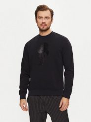 KARL LAGERFELD Bluza 705033 544910 Granatowy Regular Fit. Niebieskie bluzy KARL LAGERFELD, m, bez wzorów, z bawełny, bez kaptura. Za 359.99 zł.