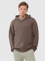 4F Bluza w kolorze brązowym rozmiar: S. Brązowe bluzy 4F, s, bez wzorów, bez kaptura. Za 79.59 zł.