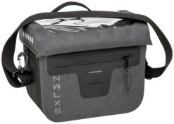 Rower - Torba na kierownicę VARO, szara. Szare torby na ramię NEW LOOXS, bez wzorów, z materiału, na ramię, bez dodatków. Za 453.00 zł.
