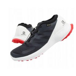 Buty męskie sportowe Salomon Sense Flow 409672 GTX. Białe buty do biegania Salomon, bez wzorów, z gore-texu, bez zapięcia, do biegania, gore-tex. Za 259.00 zł.
