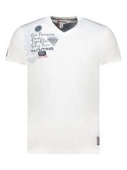 Geographical Norway Koszulka "Jademora" w kolorze białym rozmiar: XXL. Białe bezrękawniki Geographical Norway, xxl, bez wzorów, z bawełny, bez kołnierzyka, bez ramiączek. Za 57.06 zł.