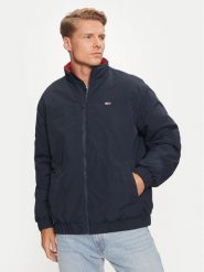 Tommy Jeans Kurtka przejściowa Essential DM0DM19661 Granatowy Relaxed Fit. Niebieskie kurtki Tommy Jeans, m, bez wzorów, z jeansu, bez kaptura. Za 399.99 zł.