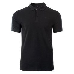 Koszulka polo męska Hi-Tec Romso - czarna, Rozmiar XXXL. Czarne koszulki polo Hi-tec, m, bez wzorów, z bawełny, bez kołnierzyka, bez ramiączek. Za 54.99 zł.