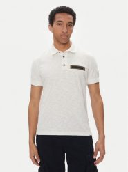 Aeronautica Militare Polo 251PO1865J680 Biały Regular Fit. Białe koszulki polo Aeronautica Militare, m, bez wzorów, z bawełny, bez kołnierzyka, bez ramiączek. Za 479.99 zł.
