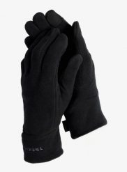 Rękawiczki polarowe Trekmates Annat Glove. Czarne rękawiczki TREKMATES, bez wzorów, z materiału. Za 74.79 zł.