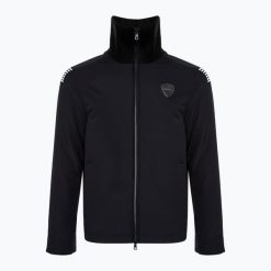 Kurtka męska EA7 Emporio Armani Train Soccer. Czarne kurtki EA7 Emporio Armani, m, bez wzorów, z elastanu, bez kaptura. Za 669.99 zł.