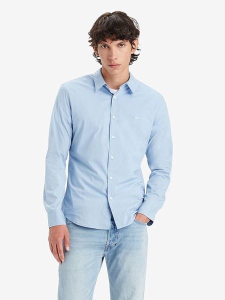 Levi's Koszula - Slim fit - w kolorze błękitnym rozmiar: XXL. Niebieskie koszule Levi's®, s, bez wzorów, bez kołnierzyka, bez ramiączek. Za 96.14 zł.