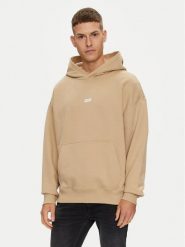 Hugo Bluza Nazardo 50510724 Beżowy Loose Fit. Brązowe bluzy Hugo, m, bez wzorów, z bawełny, bez kaptura. Za 549.99 zł.