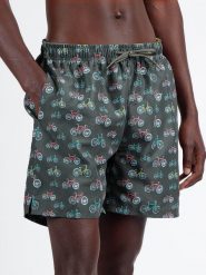 Admas Szorty kąpielowe w kolorze antracytowym rozmiar: L. Czarne kąpielówki admas, l, bez wzorów, z materiału. Za 113.99 zł.