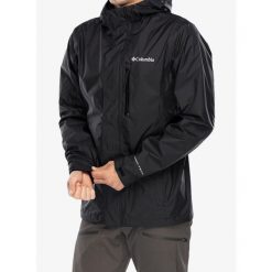 Kurtka przeciwdeszczowa męska Columbia Pouring Adventure III Jacket. Niebieskie kurtki Columbia, m, bez wzorów, bez kaptura. Za 293.99 zł.
