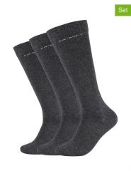 Camano Podkolanówki (3 pary) w kolorze antracytowym rozmiar: 43-46. Czarne skarpety camano, bez wzorów. Za 78.28 zł.
