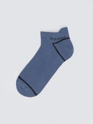 Stopki męskie bawełniane niebieskie Serhios 402. Niebieskie skarpetki sportowe BIG STAR, bez wzorów, z bawełny. Za 19.99 zł.