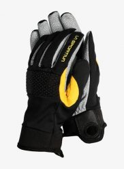 Rękawiczki La Sportiva Supercouloir Tech Gloves. Czarne rękawiczki La Sportiva, bez wzorów, ze skóry. Za 516.99 zł.