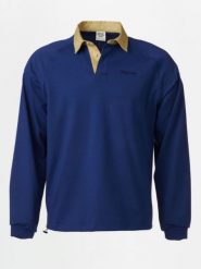 Marmot Sweter "Mountain Works Rugby" w kolorze granatowo-beżowym rozmiar: L. Brązowe swetry nierozpinane Marmot, l, bez wzorów, z materiału, bez kołnierzyka, bez ramiączek. Za 159.21 zł.