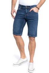 SPODENKI MĘSKIE MUSTANG Chicago Short DENIM BLUE 1005417 5000 882. Niebieskie szorty Mustang, m, bez wzorów, z denimu. Za 159.99 zł.