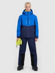 4F Spodnie narciarskie z szelkami membrana Dermizax 20000 męskie - granatowe XXL. Niebieskie spodnie narciarskie i snowboardowe 4F, m, bez wzorów, narciarskie, Dermizax. Za 999.99 zł.