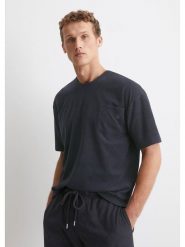 Marc O´Polo Bodywear Koszulka piżamowa w kolorze granatowym rozmiar: L. Niebieskie piżamy l, bez wzorów, z bawełny, bez ramiączek. Za 104.45 zł.