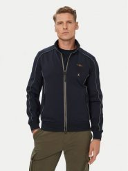 Aeronautica Militare Bluza 262FE2138UF00691 Granatowy Regular Fit. Niebieskie bluzy Aeronautica Militare, l, bez wzorów, z wiskozy, bez kaptura. Za 714.99 zł.